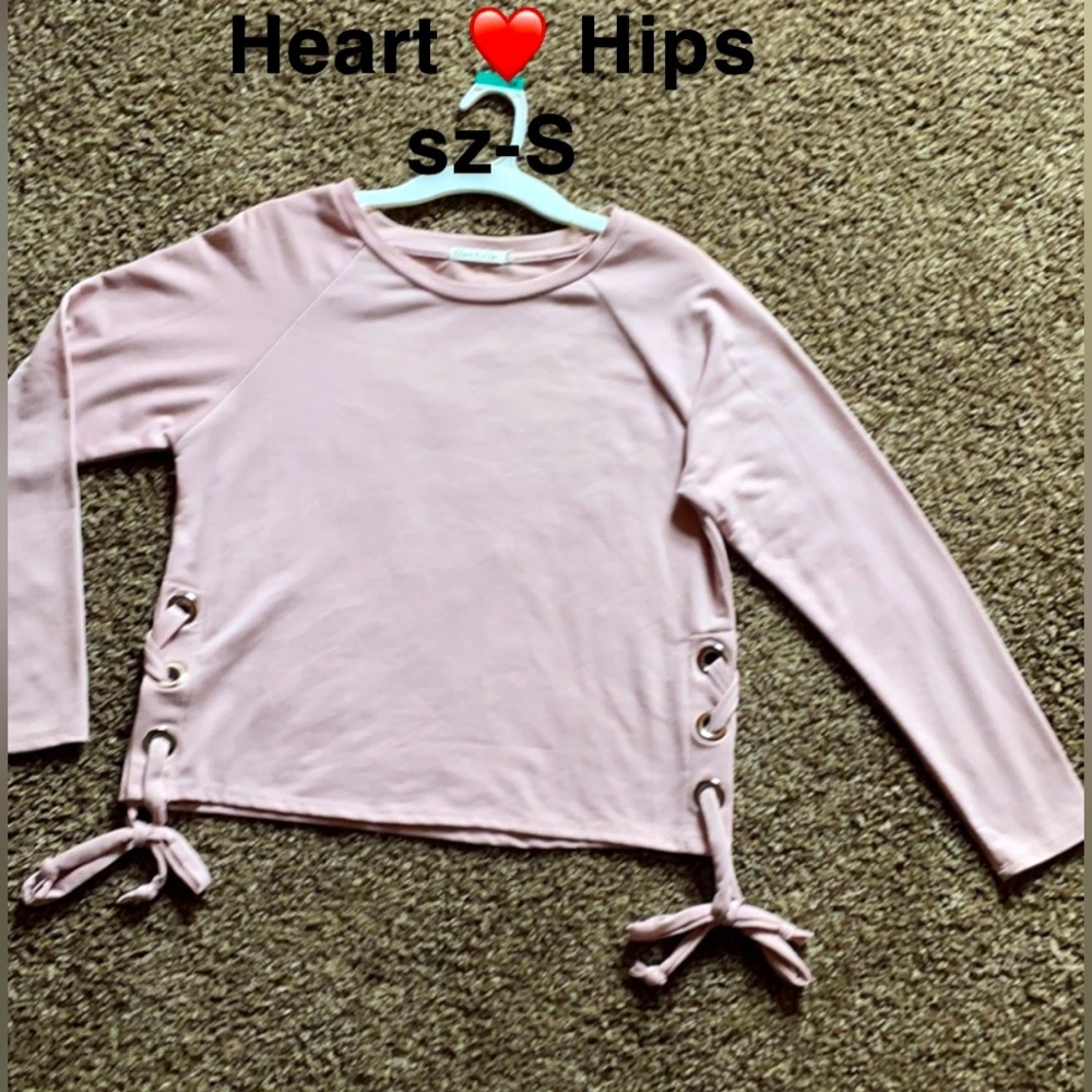 Heart Hips Long Sleeve Sweatshirt Style Top
